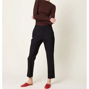 Elegant Black Straight Leg Women's Pants